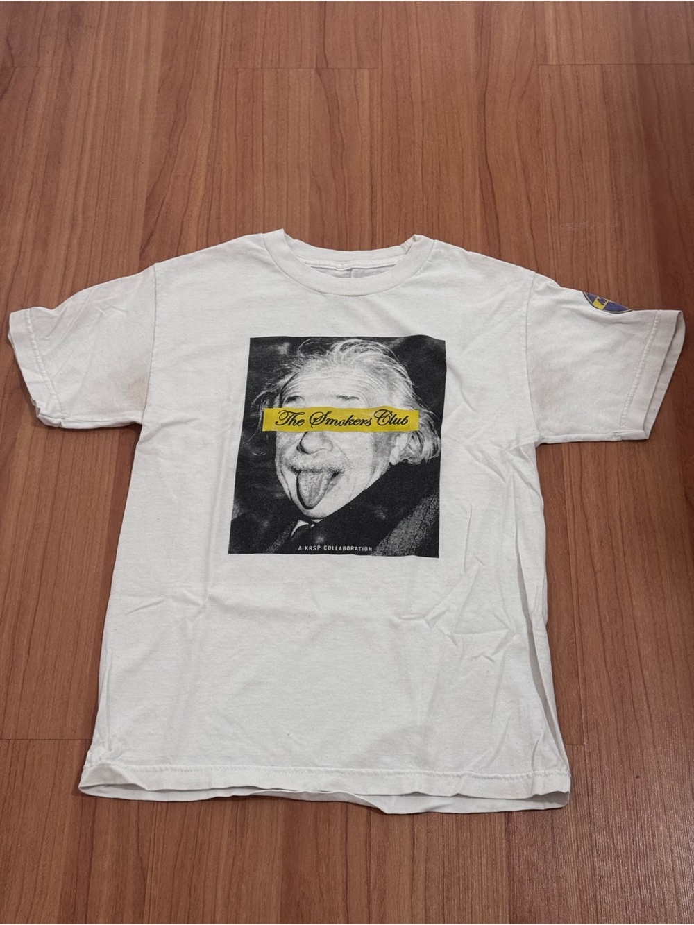 The Smokers Club Einstein Graphic Tee White T-Shirt Size Small Rare
